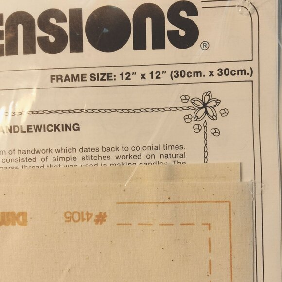 Dimensions Candlewicking Kit Americana Tree Of Life 1983 12x12 Frame Size - Picture 3 of 8